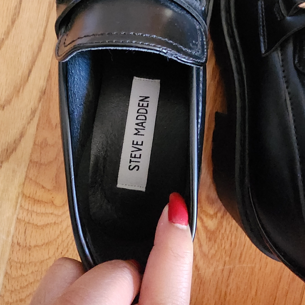 Womens Steve Madden Platform Loafers - Picture 7 of 9